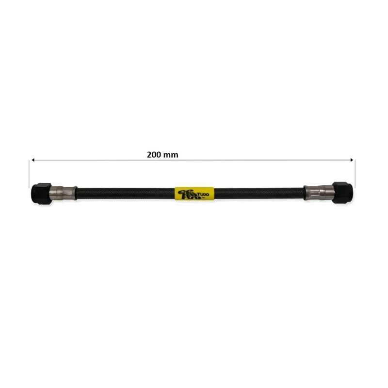 tubo latiguillo carbono 200 mm negro fren tubo a09c0200 linea de freno moto carbotech