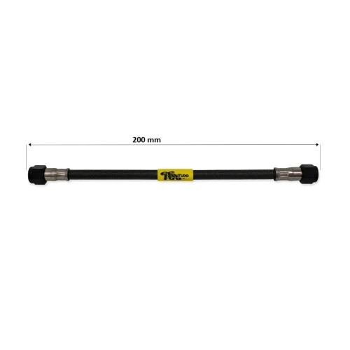 tubo latiguillo carbono 200 mm negro fren tubo a09c0200 linea de freno moto carbotech