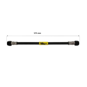tubo latiguillo carbono 575 mm negro fren tubo a09c0575 linea de freno moto carbotech