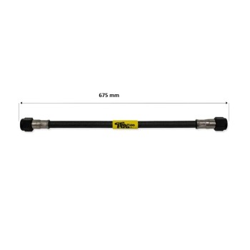 tubo latiguillo carbono 675 mm negro fren tubo a09c0675 linea de freno moto carbotech