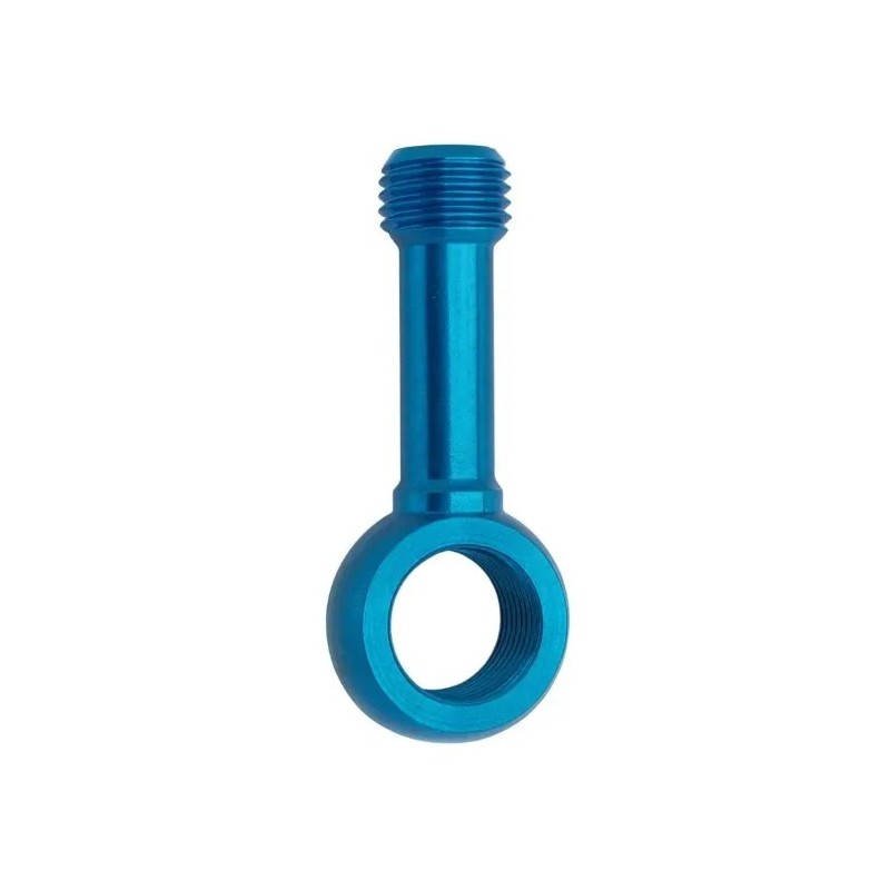 banjo recto aluminio azul d 10 mm fren tubo 170005al