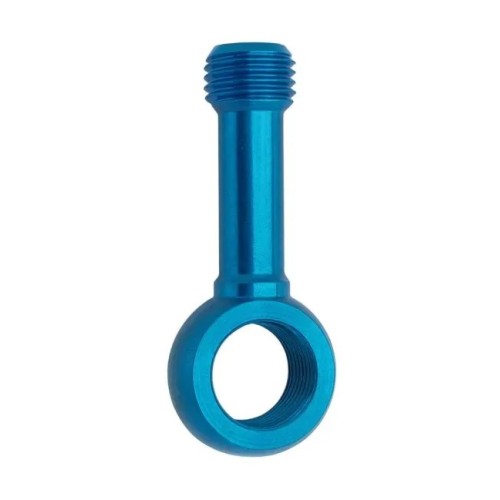 banjo recto aluminio azul d 10 mm fren tubo 170005al