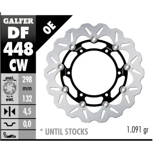 kit freno delantero oversize galfer kg4742fs yamaha t max 500 2008 wave 320 mm basic