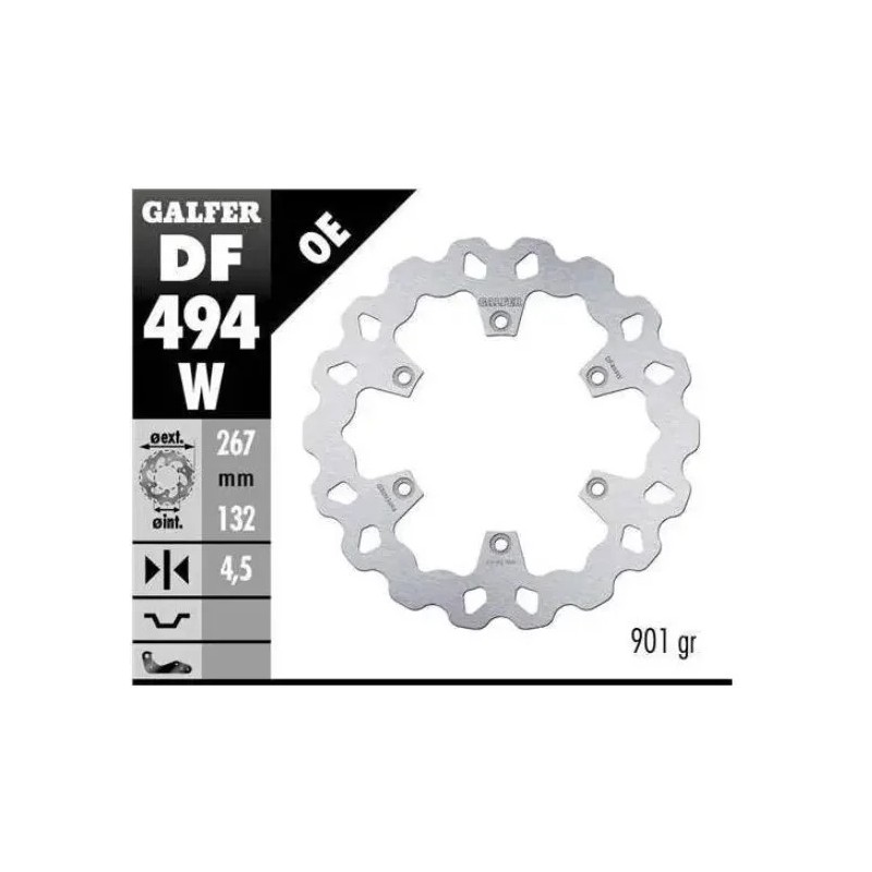 kit freno oversize galfer kg4743fs yamaha t max 500 2008 wave 320 mm delantero trasero