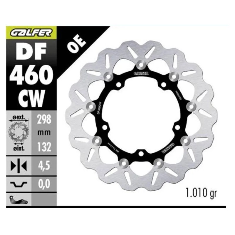 kit freno oversize galfer kg495bfs yamaha t max 530 2015 2020 560 2020 2024 298 mm d