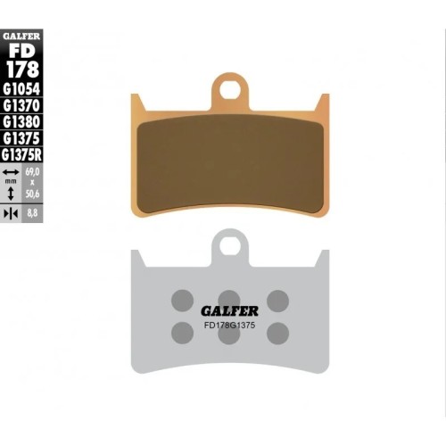 kit freno oversize galfer kg495bfs yamaha t max 530 2015 2020 560 2020 2024 298 mm d
