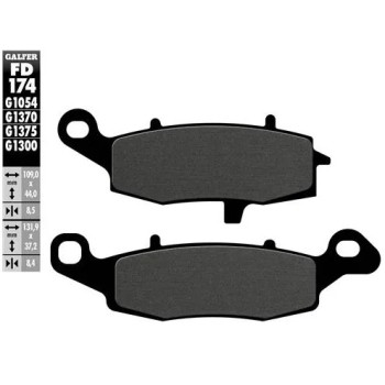 pastillas de freno moto galfer sinter sport fd174g1375 delantero izquierda