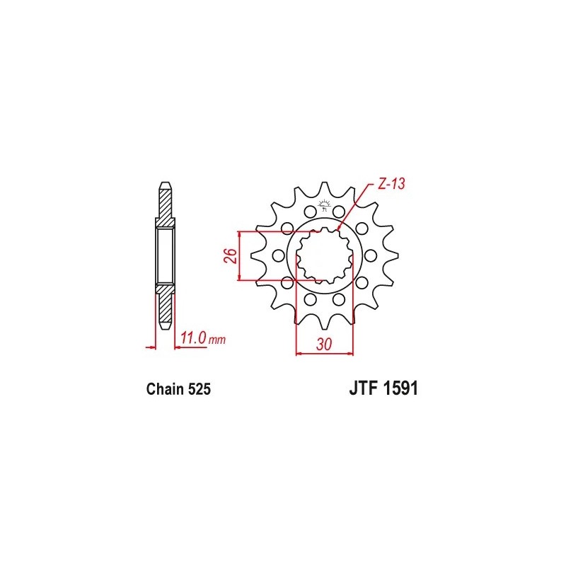 kit transmision arrastre cadena pinon corona yfz r1 m 2015 2021