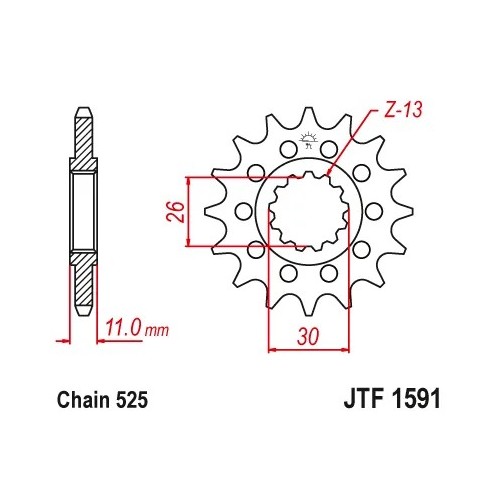 kit transmision arrastre cadena pinon corona yfz r1 m 2015 2021