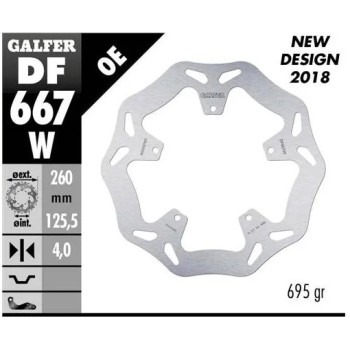 disco freno galfer df667wgal wave 260x4 mm 5 tornillos o140 5 piaggio beverly 500