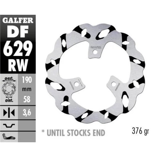 disco freno moto galfer wave fijo 190x3 6mm df629r