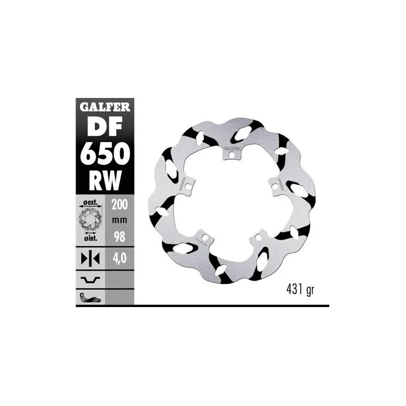 disco freno moto galder wave fijo 200x4mm df650rw