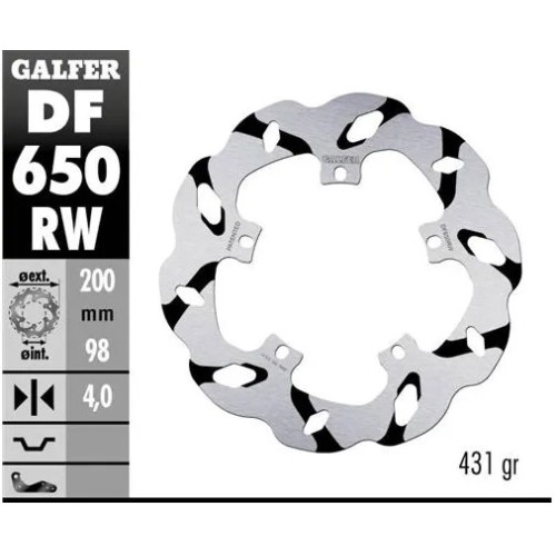 disco freno moto galder wave fijo 200x4mm df650rw