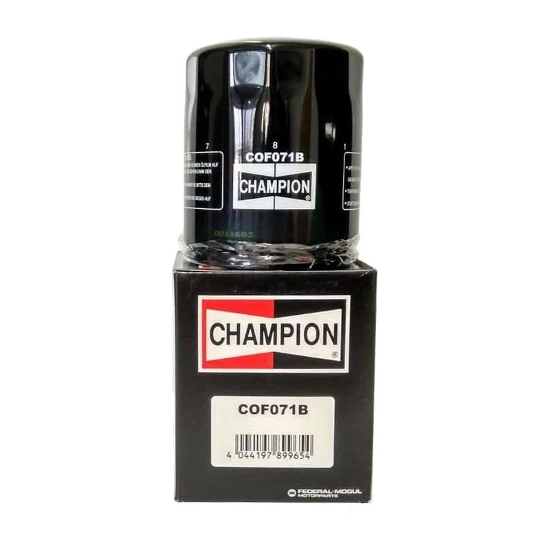 filtro de aceite champion para moto cof070b