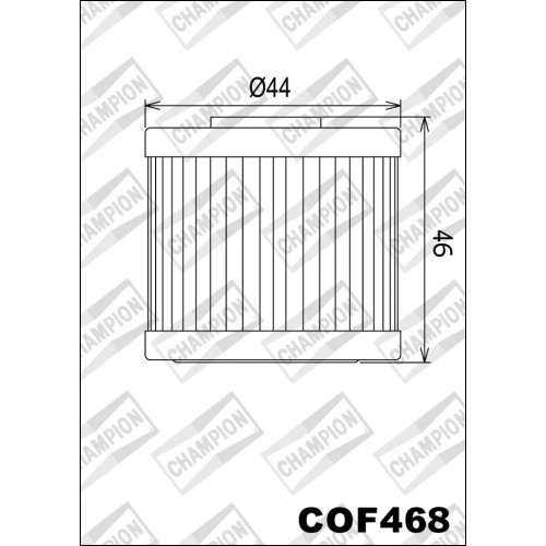 filtro de aceite champion para moto cof468