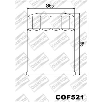 filtro de aceite champion para moto cof521 2
