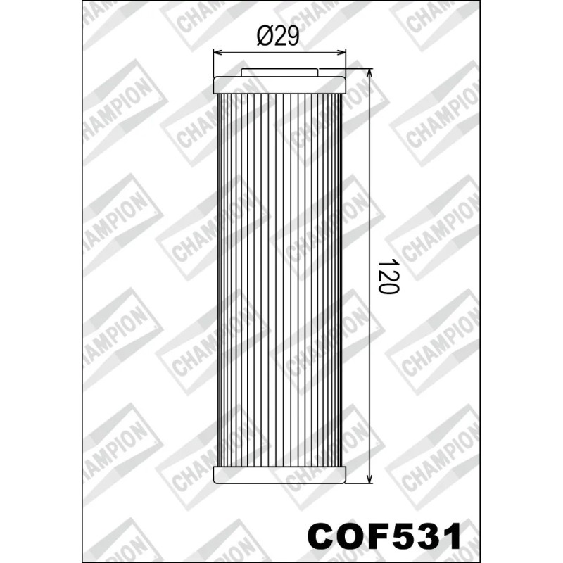 filtro de aceite champion para moto cof531