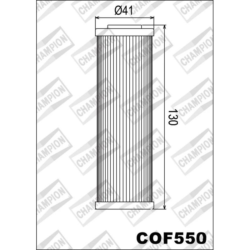 filtro de aceite champion para moto cof550