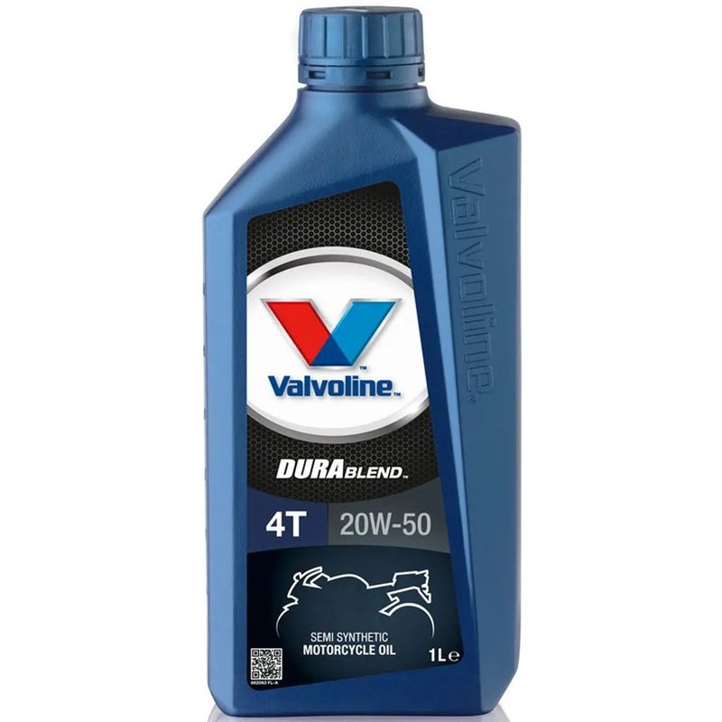 Aceite motor moto 4T Valvoline DuraBlend 20W-50 1 L (ref. 908715) JASO MA2