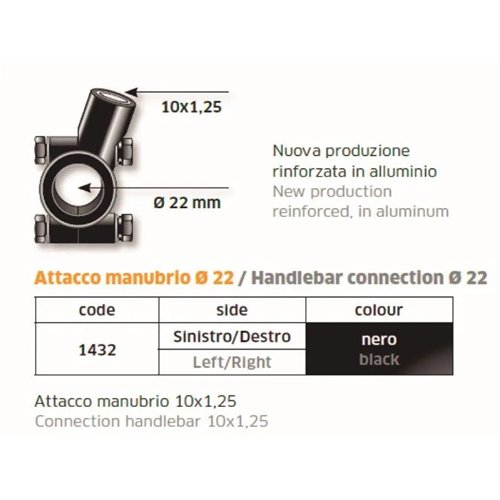 Brida Para Espejo Manillar 22 M10X125 - FAR1432