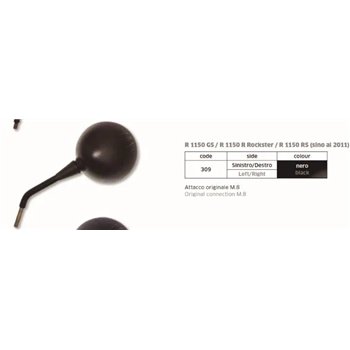Espejo Izdo Negro Bmw R1100-1200Gs M8 - FAR309