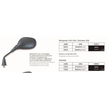 Espejo Sixteen Izq - FAR7251