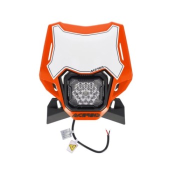 faro led acerbis vsl lumen x 0027411 209 universal enduro mascara delantera naranja