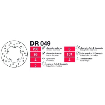 discos de freno delt piaggio varios modelos dr049