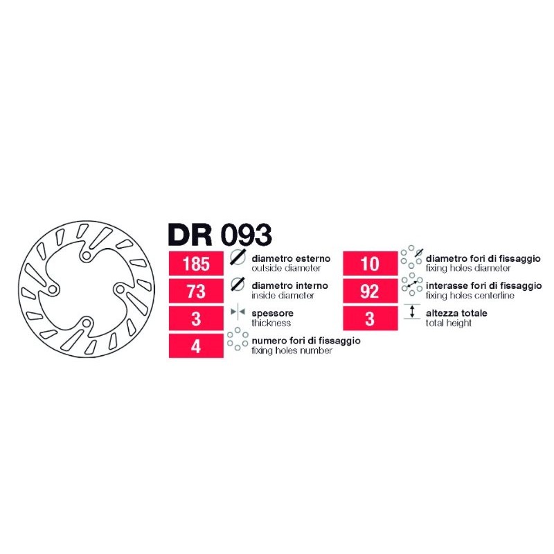 discos de freno delt betamotor varios dr093