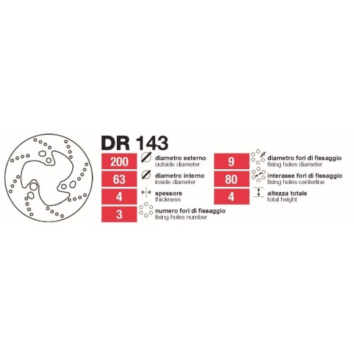 discos de freno tras rieju mrx smx dr143