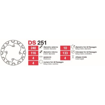 discos de freno tras kawa kl klx suzuki rm ds251
