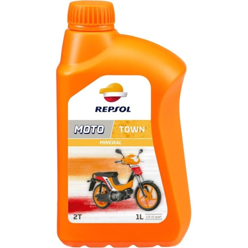 aceite mezcla 2t repsol moto town 2t rp151x51 1l api tc jaso fb para scooter moto