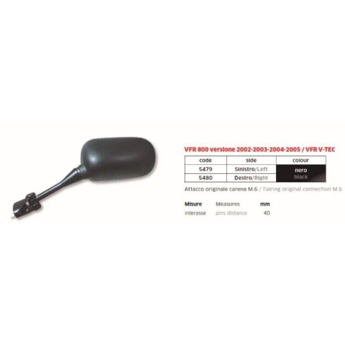 espejo honda vfr800 02 05 dcho far5480