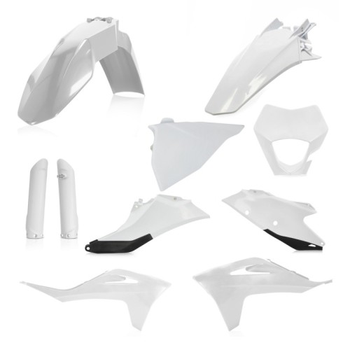 kit completo de plasticos moto acerbis blanco0024633 gasgas ec 250 300 250f 350f 2021 2023