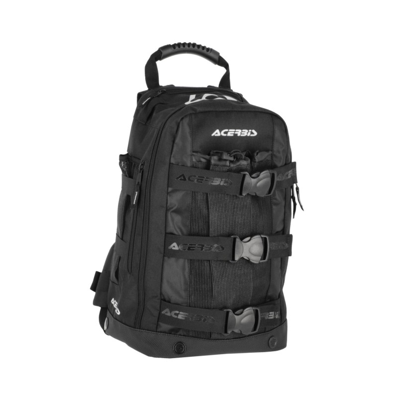 mochila moto acerbis shadow logo 38l negra 0026012 090 enduro off road