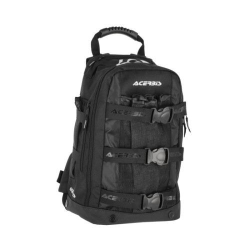mochila moto acerbis shadow logo 38l negra 0026012 090 enduro off road