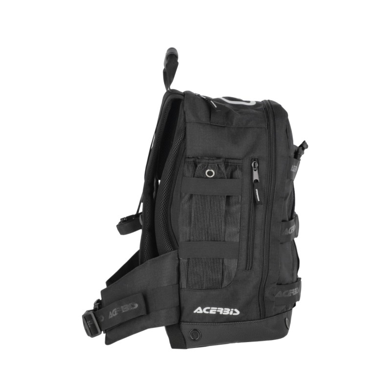 mochila moto acerbis shadow logo 38l negra 0026012 090 enduro off road