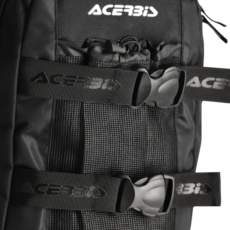 mochila moto acerbis shadow logo 38l negra 0026012 090 enduro off road