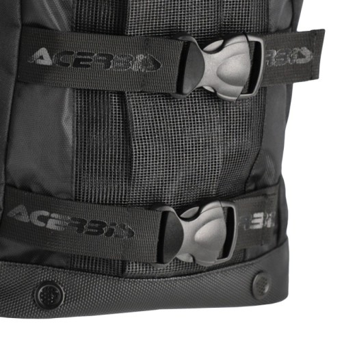 mochila moto acerbis shadow logo 38l negra 0026012 090 enduro off road