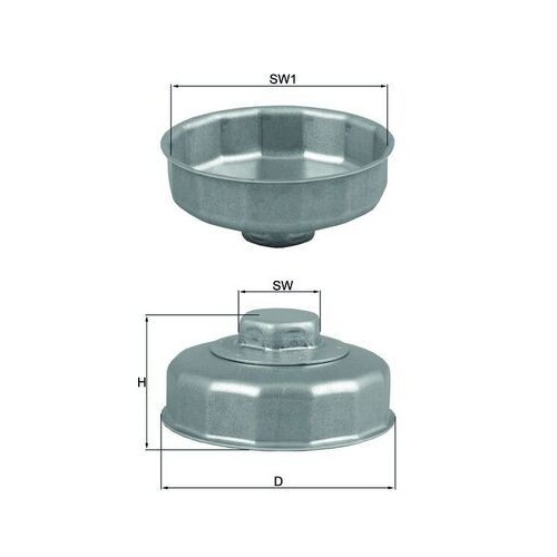 llave para filtros de aceite mahle ocs1