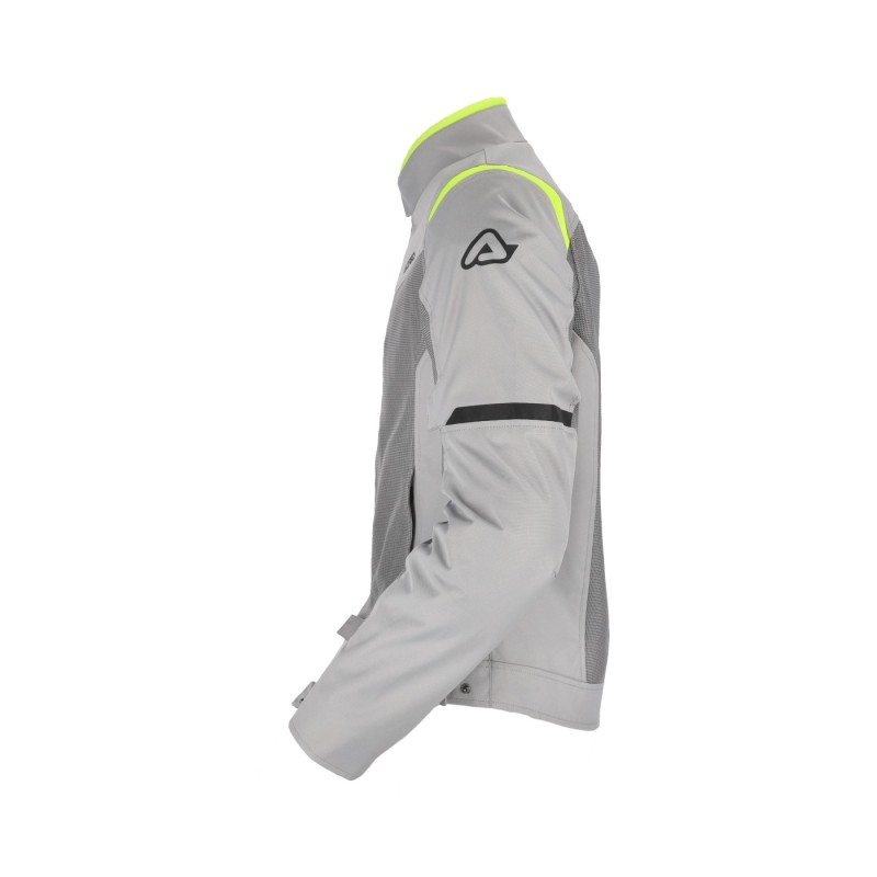 chaqueta acerbis ce ramsey vented 2 0 color gris y amarillo 0026149 290