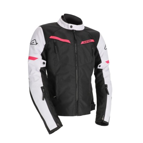 chaqueta acerbis ce x street lady negra y rosa 0024503 723