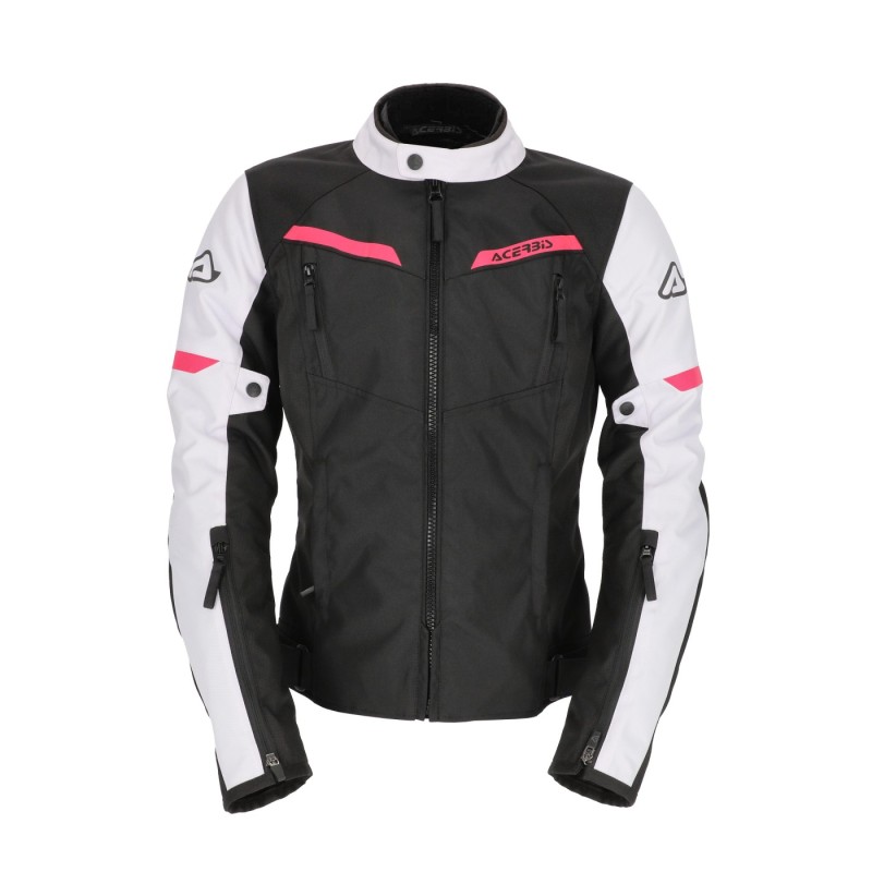 chaqueta acerbis ce x street lady negra y rosa 0024503 723