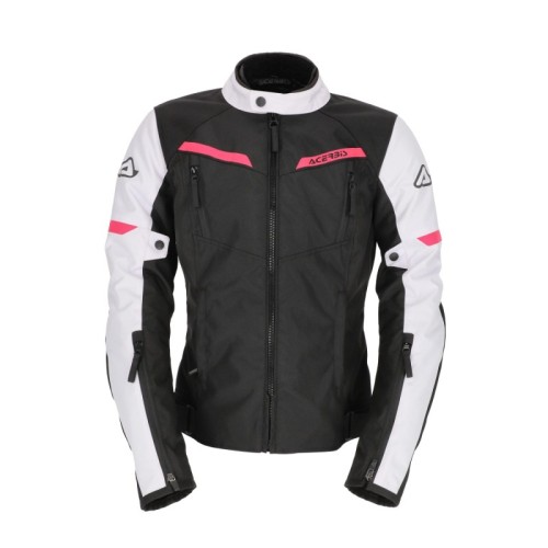 chaqueta acerbis ce x street lady negra y rosa 0024503 723