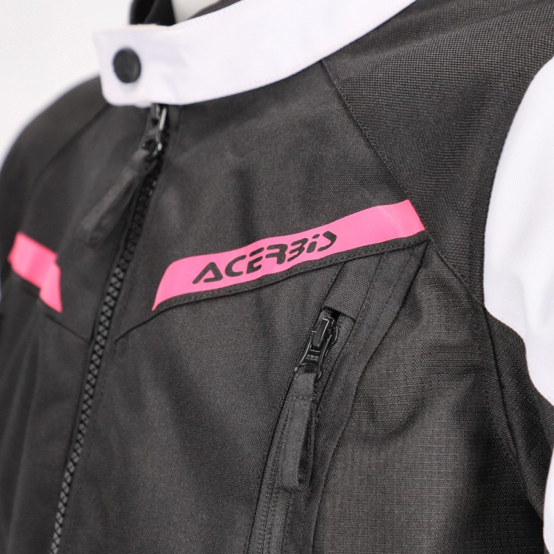 chaqueta acerbis ce x street lady negra y rosa 0024503 723