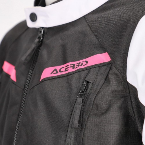 chaqueta acerbis ce x street lady negra y rosa 0024503 723
