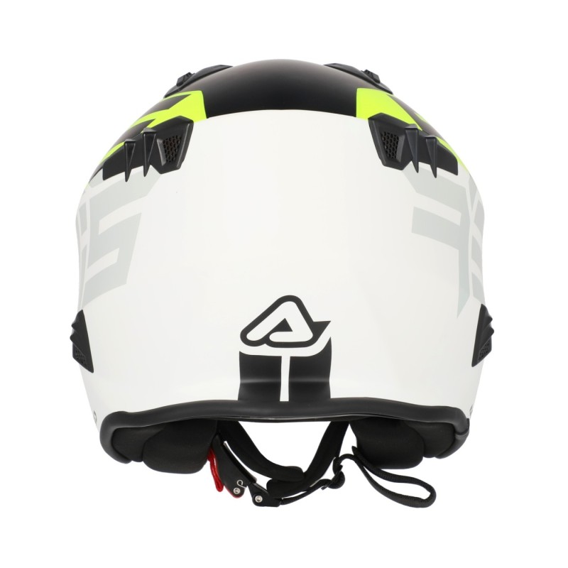 casco acerbis jet aria graphic sport 22 06 color negro y amarillo fluor mate 0026602 457