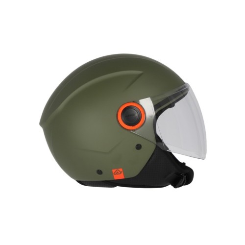 casco acerbis jet modelo brezza 22 06 verde militar 0026061 582