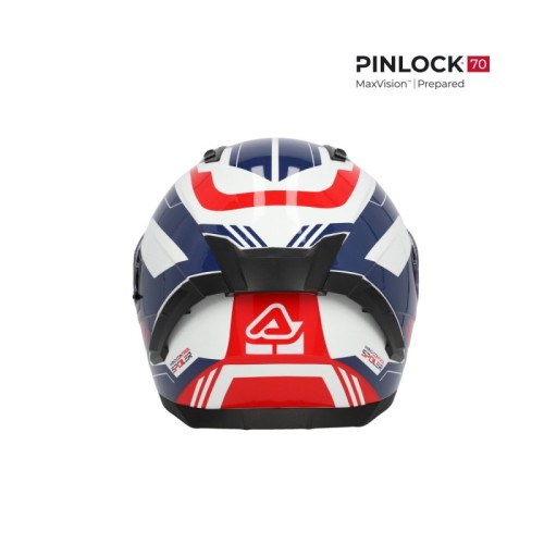 casco integral acerbis x way graphic homologacion 22 06 blanco azul y rojo 0026016 034