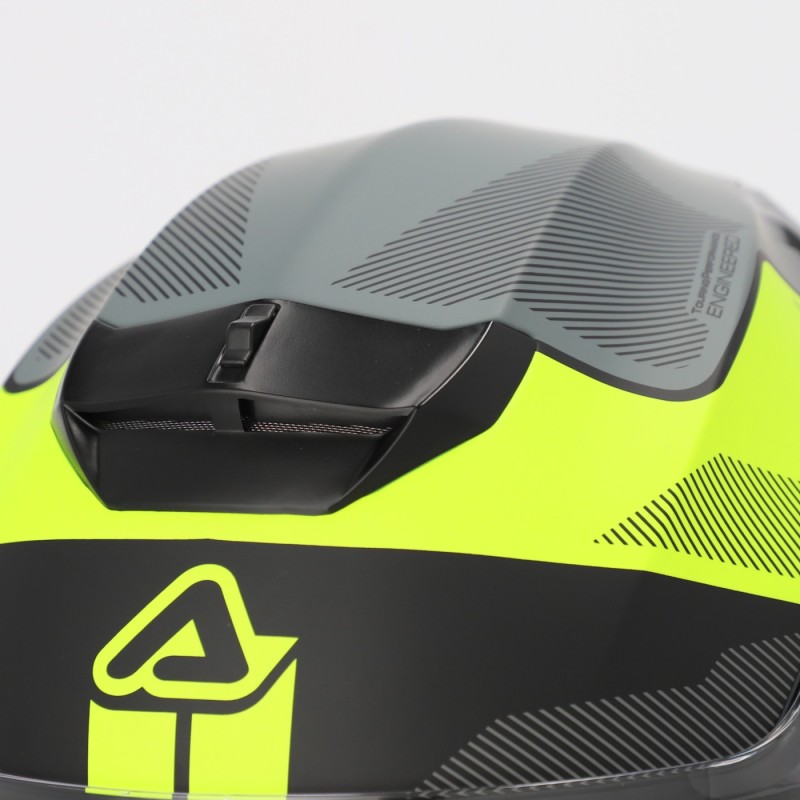 casco modular acerbis serel 22 06 negro y amarillo fluor 0025201 457